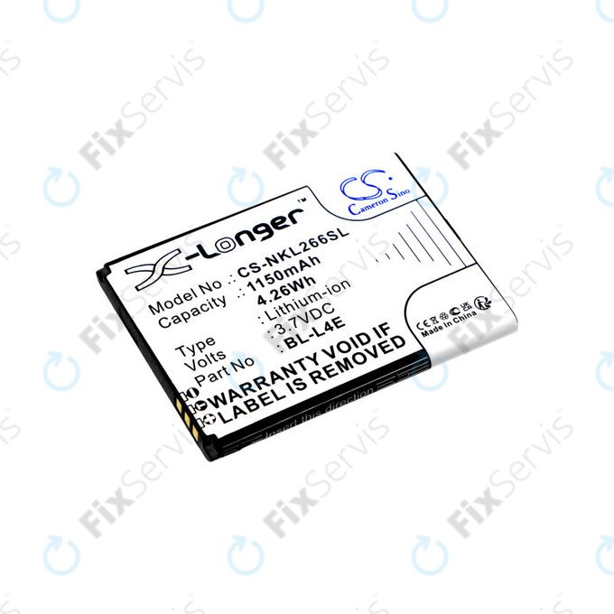 Batéria pre Nokia 2660 Flip 4G, 1150mAh, Li-Ion, 3.7V, BL-L4E, HQ