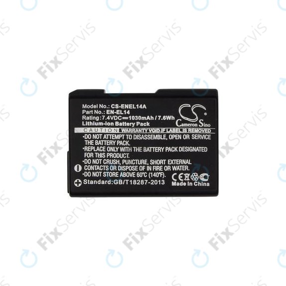 Nikon Coolpix D-series, P-series - Batéria EN-EL14 Li-Ion 1030mAh HQ
