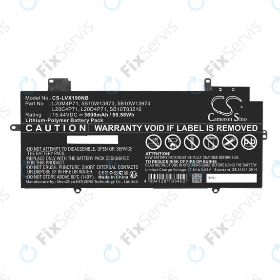 Batéria pre Lenovo Thinkpad X1 Carbon G9, G10, X1 Yoga Gen 6, 7, 3600mAh, Li-Pol, 15.44V, 5B10W13973, HQ