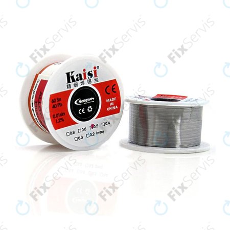 Kaisi - Spájkový Drôt pre Presné Spájkovanie Sn/Pb - 0.3mm (50g)