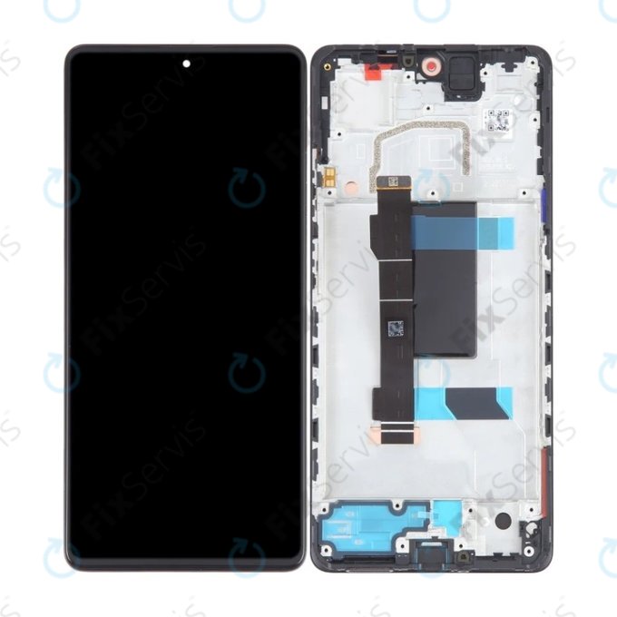 Xiaomi Redmi Note 12 Pro 5G - LCD Displej + Dotykové Sklo + Rám (Midnight Black) OLED