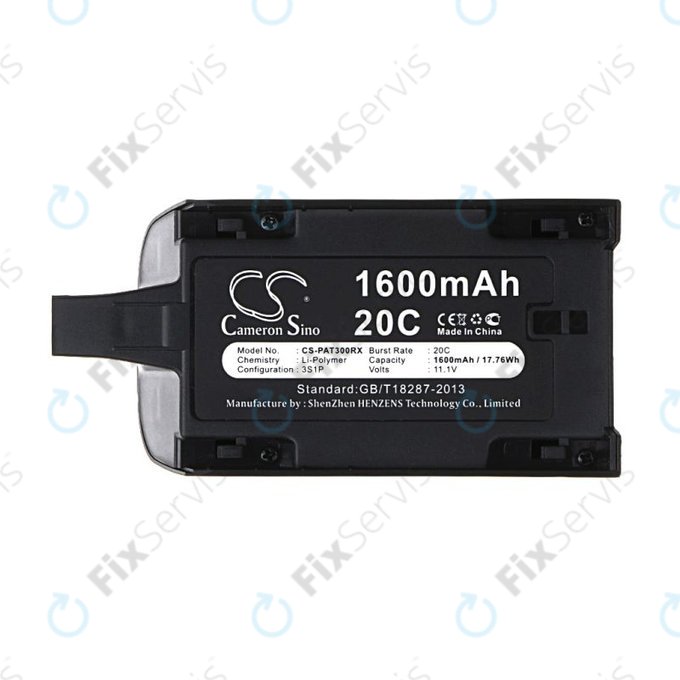 Batéria pre Parrot Bebop Drone 3.0, Mini Quadcopter, 1600mAh, Li-Pol, 11.1V, HQ