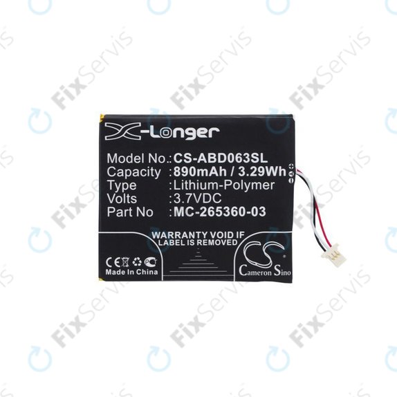 Amazon Kindle 7th, 8th, 499, 558, X - Batéria MC-265360-03, 58-000083 890mAh HQ