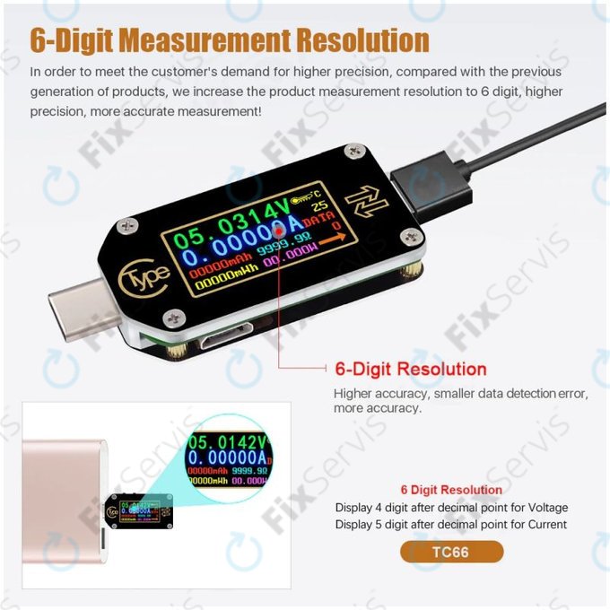 Joy-it JT-TC66C - Multifunkčný Multimeter (USB-C)