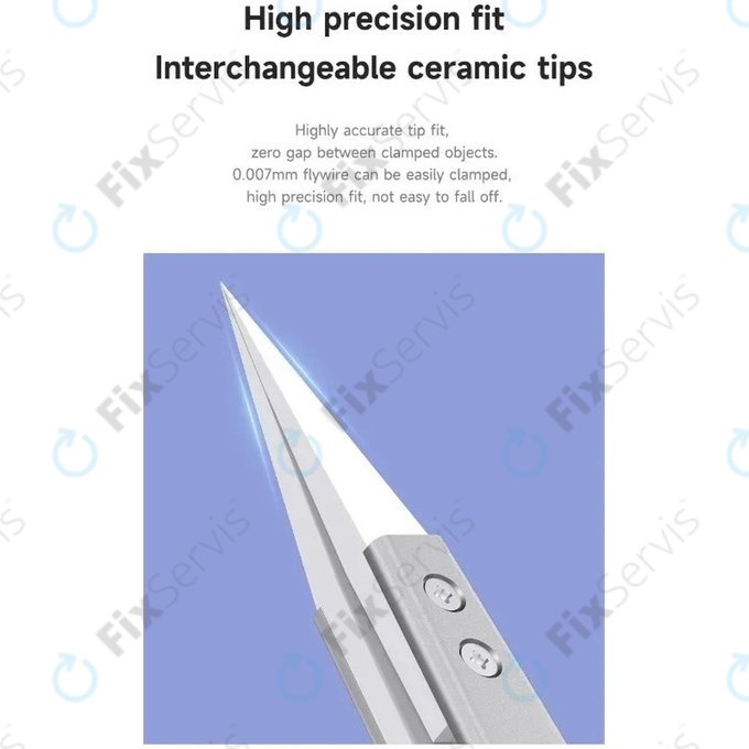 Mechanic SM-11 - Tepluvzdorná Keramická Pinzeta s Ostrou Špičkou