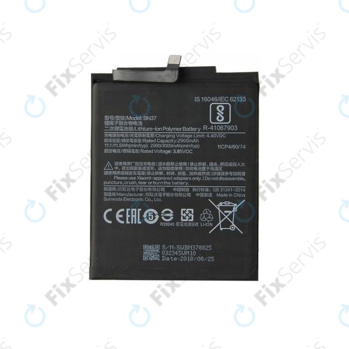 Xiaomi Redmi 6, Redmi 6A - Batéria BN37 3000mAh
