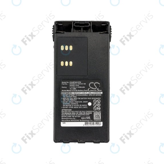 Batéria pre Motorola GP, HT, MTX, Pro-series, 2100mAh, Ni-MH, 7.2V, HNN9013, HQ
