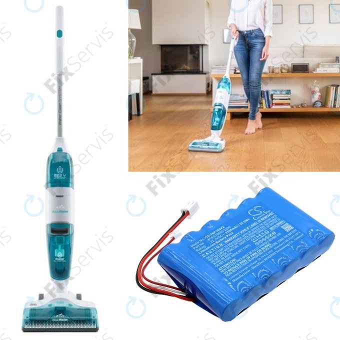 Batéria pre ETA Aquamaster 1230, Tineco iFloor Wet Dry Vacuum, 2500mAh, Li-Ion, 22.2V, 61SR18650-2200, HQ