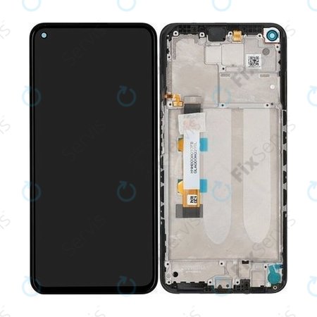 Xiaomi Redmi Note 9T 5G - LCD Displej + Dotykové Sklo + Rám (Nightfall Black) - 5600030J2200 Genuine Service Pack