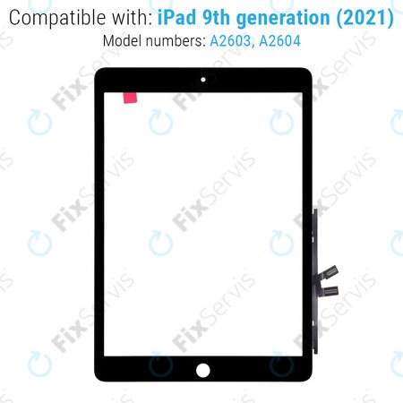 Apple iPad (9th Gen 2021) - Dotykové Sklo (Black)