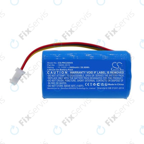 Batéria pre CleanMate S460, Pure Clean PUCRC25, 2600mAh, Li-Ion, 11.1V, 18650-3S15, HQ