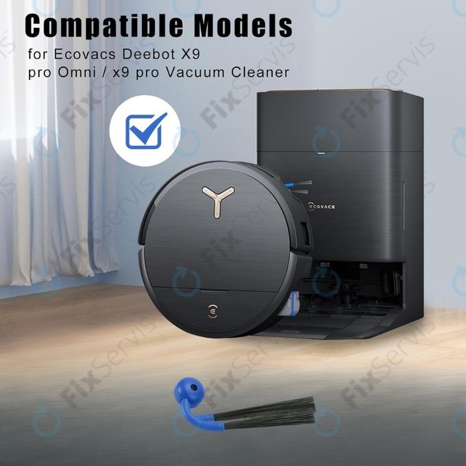 Bočná kefa, 2 ks pre Ecovacs Deebot X9 Pro Omni, X9 Pro