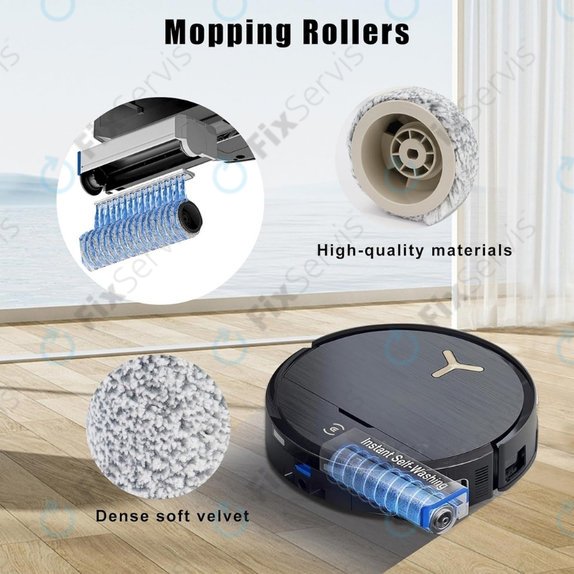Ecovacs Deebot X9 Pro Omni, X9 Pro, X8 Pro Omni, X8 Omni, T80 Omni, T80 - Mopovací valček