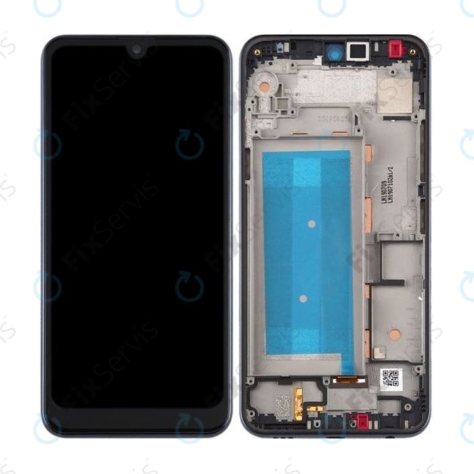 LG Q60 X525 - LCD Displej + Dotykové Sklo + Rám (Blue) Single Sim TFT