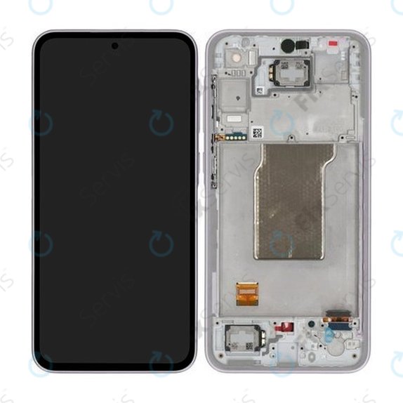 Samsung Galaxy A35 A356B - LCD Displej + Dotykové Sklo + Rám (Awesome Lilac) TFT