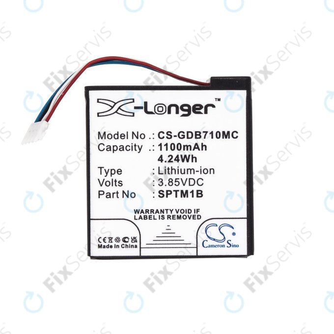 Batéria pre Gopro Hero 7 Silver, White, 1100mAh, Li-Ion, 3.85V, SPTM1B, HQ