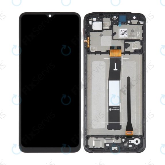 Xiaomi Redmi 12C 22120RN86G 22126RN91Y - LCD Displej + Dotykové Sklo + Rám (Black) TFT