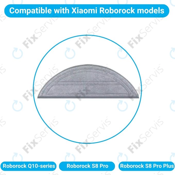 Mopovacia utierka, 2 ks pre Xiaomi Roborock Q10-series, S8 Pro, S8 Pro Plus