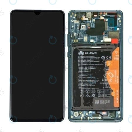 Huawei Mate 20 X 5G - LCD Displej + Dotykové Sklo + Rám + Batéria (Emerald Green) - 02352UXT Genuine Service Pack