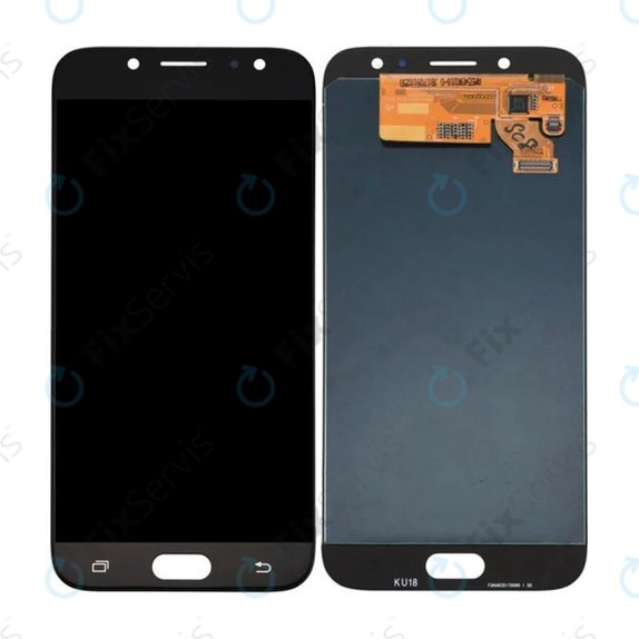 Samsung Galaxy J7 J730F (2017) - LCD Displej + Dotykové Sklo (Black) OLED