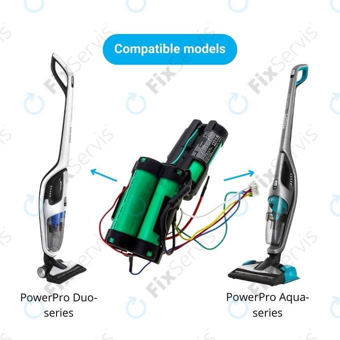 Philips PowerPro Duo, PowerPro Aqua - Batéria 5ICR19/65 Li-Ion 18.5V 2500mAh HQ