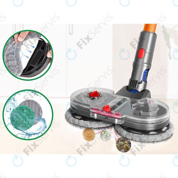 Dyson V-series, Outsize - Elektrická Mopovacia Hlavica s Nádržkou
