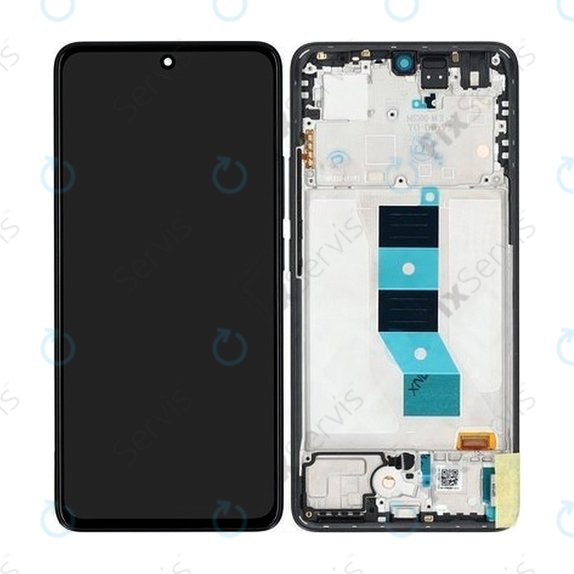 Xiaomi Redmi Note 14 5G 24094RAD4G - LCD Displej + Dotykové Sklo + Rám (Midnight Black) - 56002000O1700 Genuine Service Pack