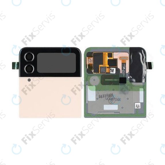 Samsung Galaxy Z Flip 4 F721B - LCD Displej + Dotykové Sklo + Rám (Vonkajší) (Pink Gold) - GH97-27947C Genuine Service Pack