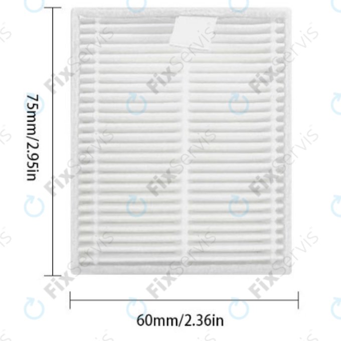 Prachový filter, 2 ks pre Xiaomi Roborock Q7 M5, Q7 M5+, Q7 L5, Q7 L5+