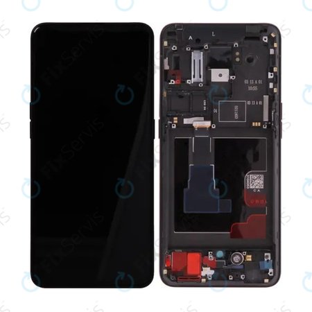 Oppo Reno 2 - LCD Displej + Dotykové Sklo + Rám (Black) - O-4902800 Genuine Service Pack