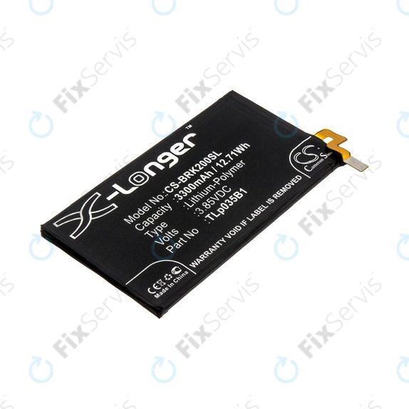 Batéria pre Blackberry BBF 100, 3300mAh, Li-Pol, 3.85V, TLp035B1, HQ