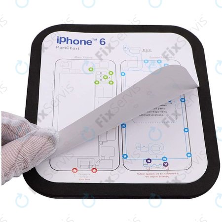 Magnetický Organizér Skrutiek So Schémou (iPhone 6 - 11 Pro Max)