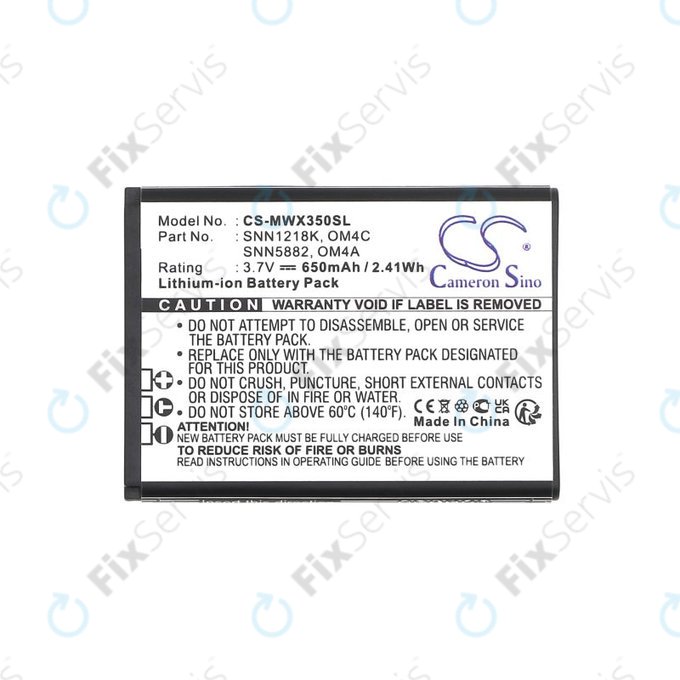 Batéria pre Motorola Gleam +, 650mAh, Li-Ion, 3.7V, OM4A, OM4C, HQ