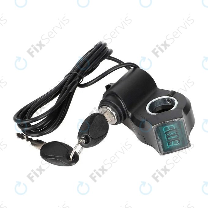 Kugoo Kirin M4, M4 Pro, Speedual, Zero 8x, 10x, MiniWalker, T10-DDM - Spínač Zapaľovania s Voltmetrom