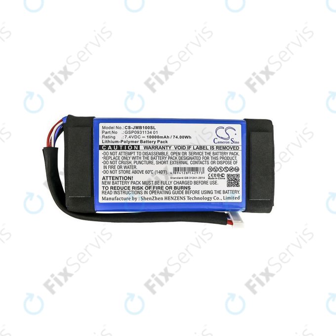JBL Boombox JEM3316, JEM3317, JEM3318 - Batéria GSP0931134 01 10000mAh HQ