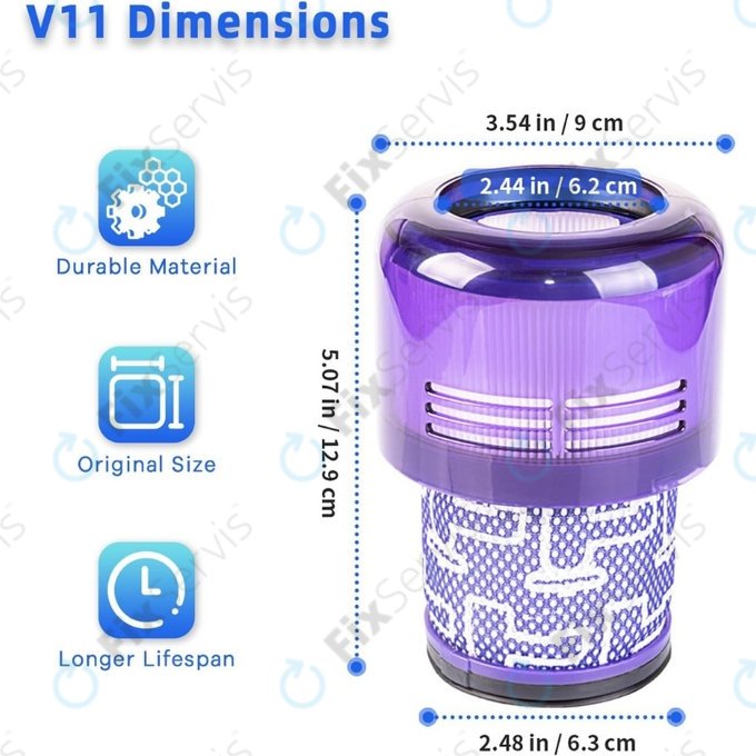 Dyson V11, V15 - Prachový Filter
