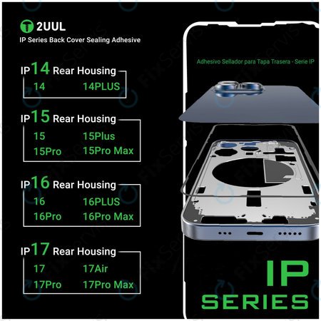 Tesniaca lepka pod Zadné Sklo pre iPhone 15 Pro, 2UUL BA15P, (5ks)
