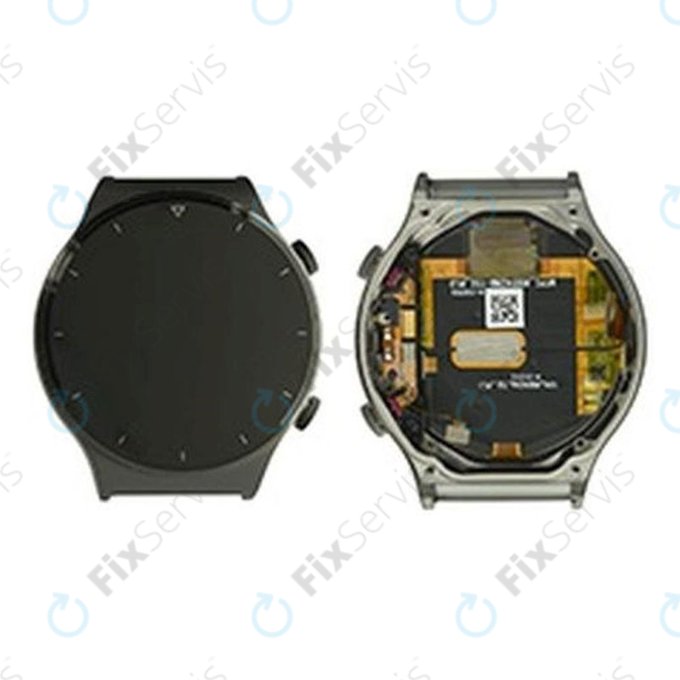 Huawei Watch GT 2 Pro Vidar-B19 - LCD Displej + Dotykové Sklo + Rám (Night Black) - 02353VUA Genuine Service Pack