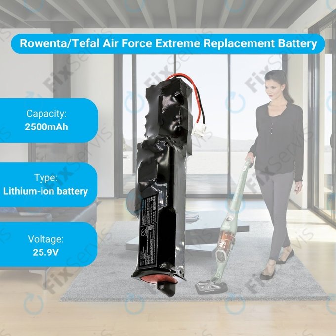 Rowenta Air Force Extreme RH-series, Tefal TY-series - Batéria RS-RH5274 Li-Ion 25.9V 2500mAh HQ