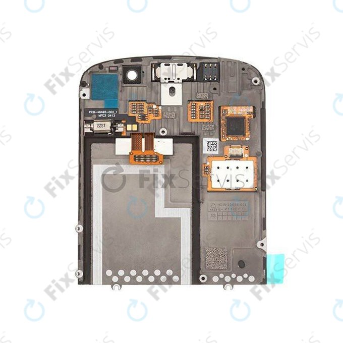 Blackberry Q10 - LCD Displej + Dotykové Sklo + Rám (Black) TFT