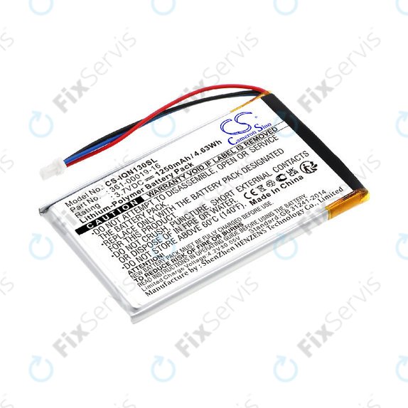 Batéria pre Garmin Nüvi 1300, 1350, 1370, 1390, 1490, 1250mAh, Li-Pol, 3.7V, 361-00019-16, HQ