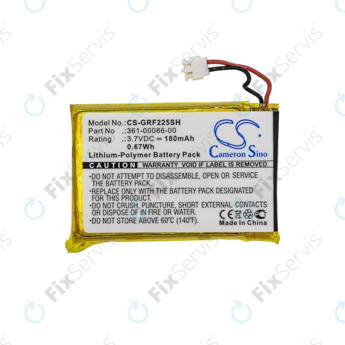 Garmin Approach G10, S20, Forerunner 220, 225, 235, 630, 645, 735XT, 745, GRM0371754 - Batéria 361-00072-00/10, 361-00086-00/10/11 180mAh HQ