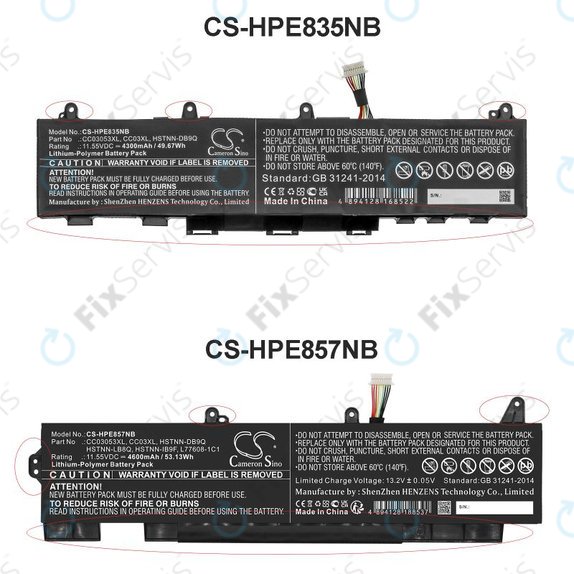 Batéria pre HP ZBook Firefly 15 G7, G8, EliteBook 855 G7, G8, 850 G7, G8, 4600mAh, Li-Pol, 11.55V, CC03053XL, HQ