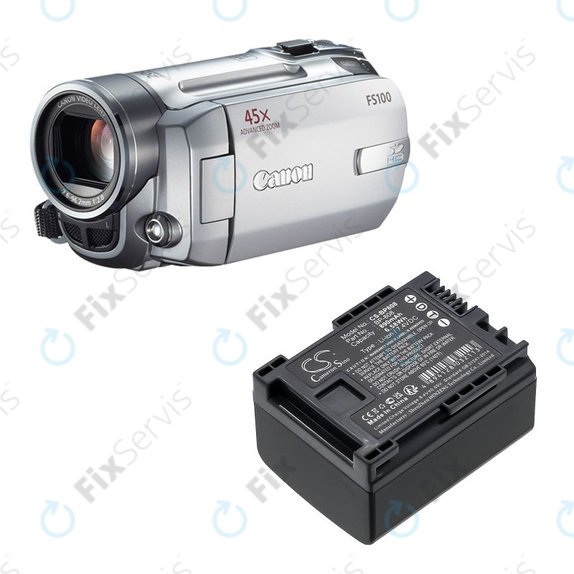 Batéria pre Canon FS10, FS11, FS100, 890mAh, Li-Ion, 7.4V, BP-808, HQ