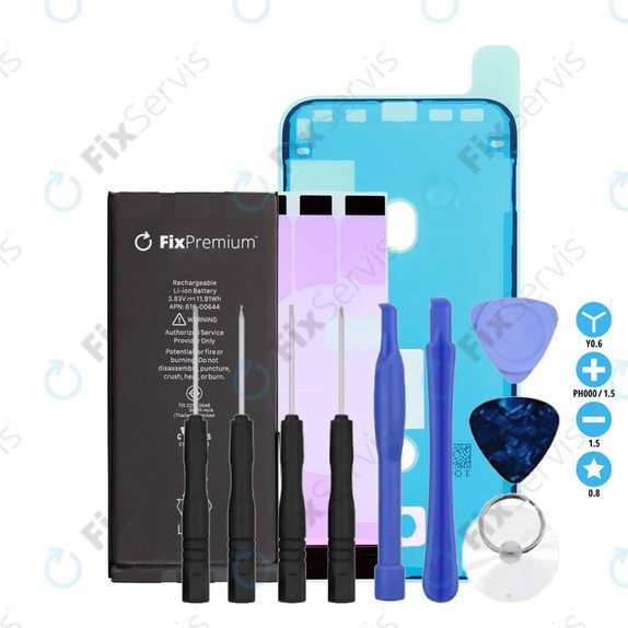 Batéria pre iPhone 11, 3110mAh, Lepka (Adhesive), Náradie, FixPremium