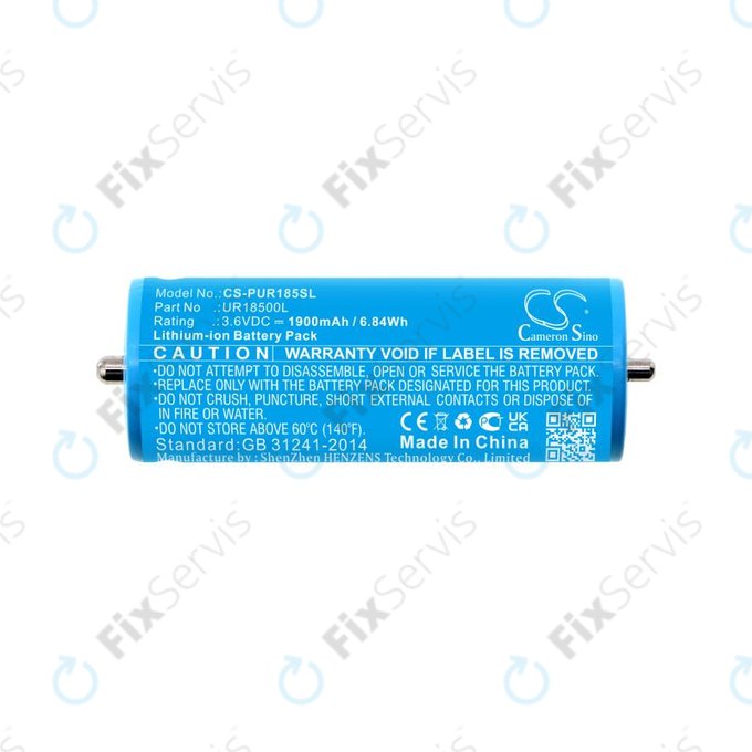 Batéria pre Braun Silk-épil 5, Silk-épil 7, Silk-épil 9, 1900mAh, Li-Ion, 3.6V, UR18500L, HQ