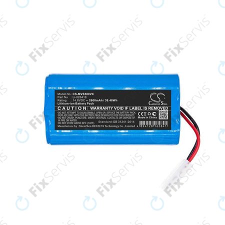 Xiaomi Essential (Mijia G1), Flyco FC-series, myVacBot SN500, Panasonic MC-series, Phicomm X3, Puppy R-series - Batéria Li-026418 Li-Ion 14.8V 2600mAh HQ