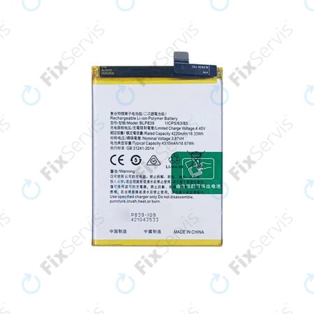 Oppo Reno 5 Z 5G - Batéria BLP839 4310mAh