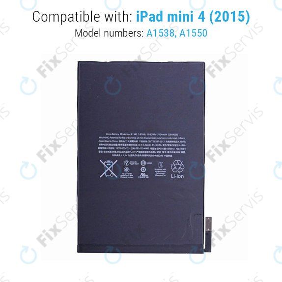 Apple iPad Mini 4 - Batéria 5124mAh