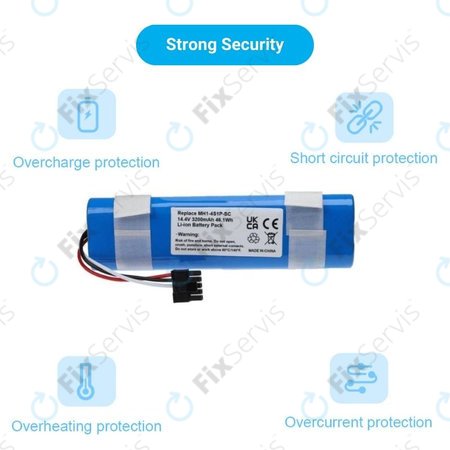 Xiaomi Mi Robot Vacuum Mop Pro (P), 2 (Mijia 2C), Viomi V2 Pro, Proscenic LDS M7 - Batéria STYJ02YM, MH1-4S1P-SC Li-Ion 3200mAh